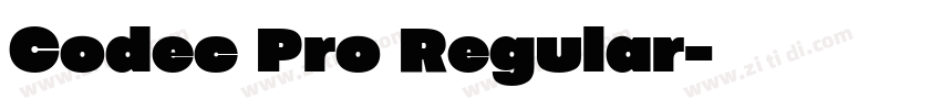 Codec Pro Regular字体转换